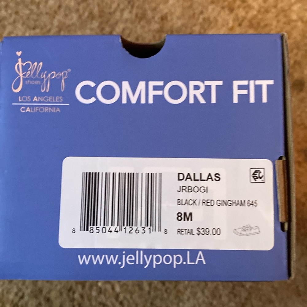 Jelly Pop Black/Red Gingham Lace Up Dallas Sneaker “SOLD-OUT” - Picture 5 of 8